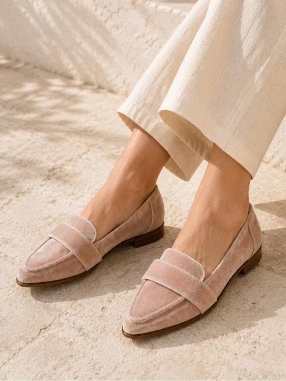 Sole Society Edie Moonlight Maeve Velvet Loafers